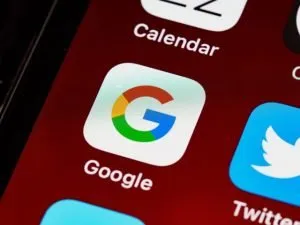 Google app on smartphone