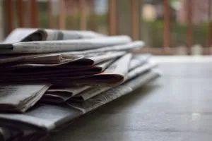 a bunch of newspaper