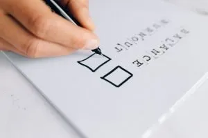 making a checklist