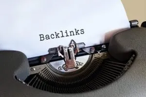 Backlinks written with typewriter