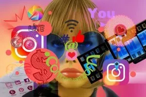 Influencer and social media icons