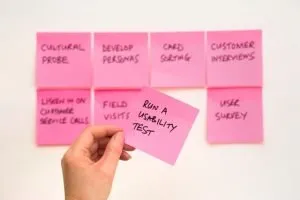 Testing methods on a sticker notes