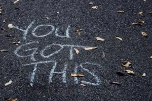 You got this written on the pavement