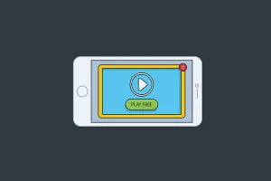 Cell phone drawing with player active