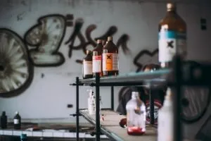 toxic materials as a symbol of dead pages