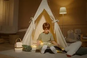 reading a story
