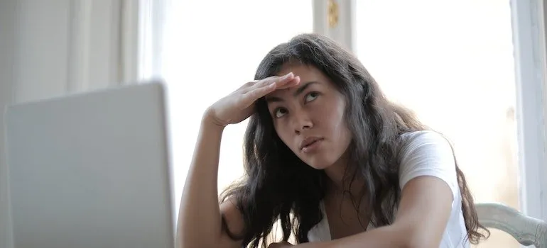 concerned woman
