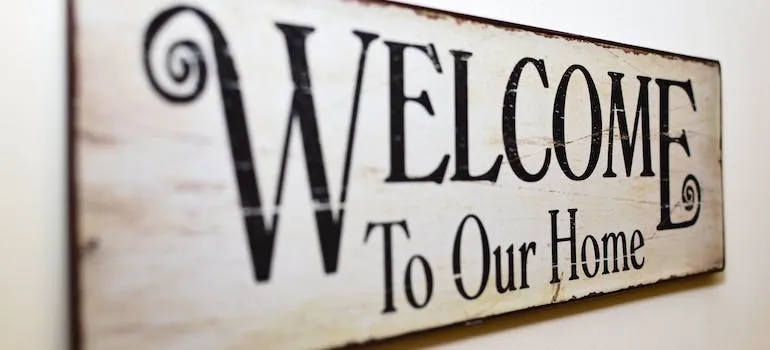 welcome sign