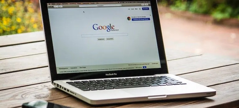 open laptop